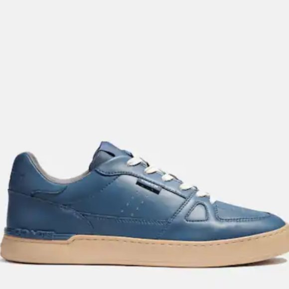 NWT COACH BLUE CLIP COURT SNEAKERS MEN - Picture 2 of 8